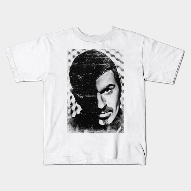 Retro George Michael Kids T-Shirt by TimTimMarket